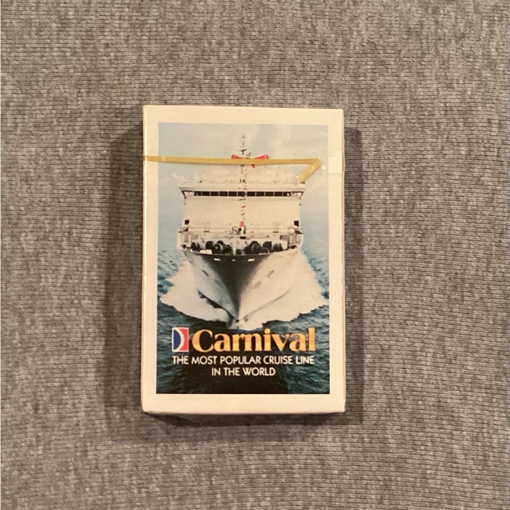 Vintage Carnival Cruise Line Playing Cards NIB sealed